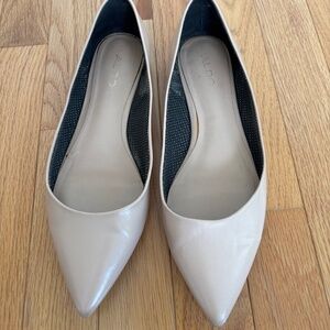 ALDO tan flats